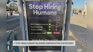 CEO behind 'Stop Hiring Humans' ads says 'It's just shock value'