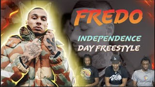 AMERICANS REACT| FREDO  - INDEPENDENCE DAY FREESTYLE