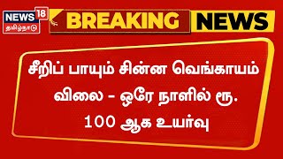 Breaking News | சீறிப் பாயும் சின்ன வெங்காயம் விலை - ஒரே நாளில் ரூ. 100 ஆக உயர்வு | Small Onions