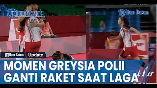 Momen Greysia Polii Ganti Raket saat Laga Final Olimpiade Tokyo