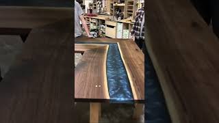 Epoxy bar table river | #shorts