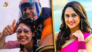 OMG ! Mia George's Adventurous Skydiving with her Mom | Latest Tamil Cinema News