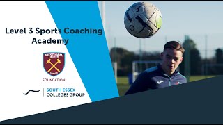 Level 3 Sports Coaching Football Academy | South Essex Colleges Group