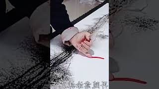 河南癫狂奇葩大叔自创用嘴画美女，却被网友称为绘画界的奇才！ #011