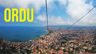 Amazing Cable Cart Ride in 4K!Turkish Black Sea city of Ordu