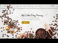 Responsive Coffee Shop Website Using HTML CSS   JavaScript