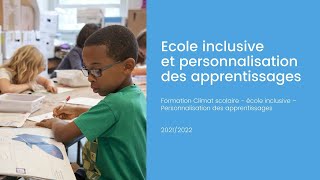 Ecole inclusive - Définition et textes officiels - Extrait de la formation "école inclusive"
