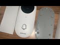 Dophigo Outdoor HD960P Wireless WiFi Doorbell Works With Alexa (Google) unboxing and instructions