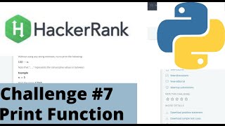 Hakerrank Python | Challenge #7 | Print Function