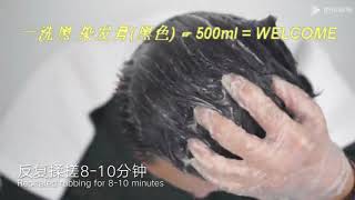 一洗黑染发膏(黑色)/500ml(A wash black dyed hair cream (black)/500ml)