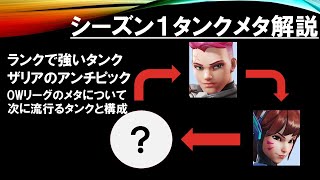 【OverWatch2】勝手にシーズン１タンクメタ解説【ランクマッチ】