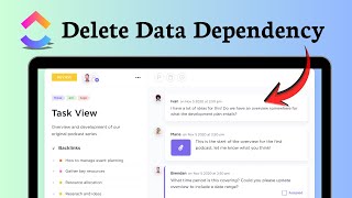 How to remove dependency in ClickUp (Task Unlink)