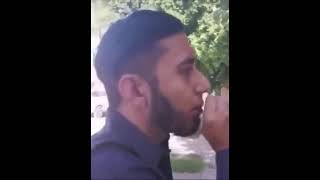 Guy serenading girl  then the boyfriend came out  Guy ends up crying