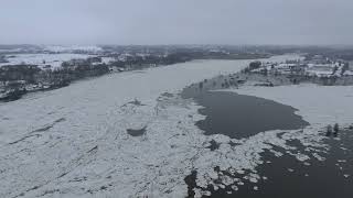 Daugava iziet no krastiem. Plūdi Jēkabpilī 11.01.2023.