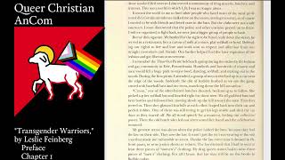 Transgender Warriors by Leslie Feinberg (Preface and Chapter 1)