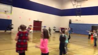 Indoor snowball fight