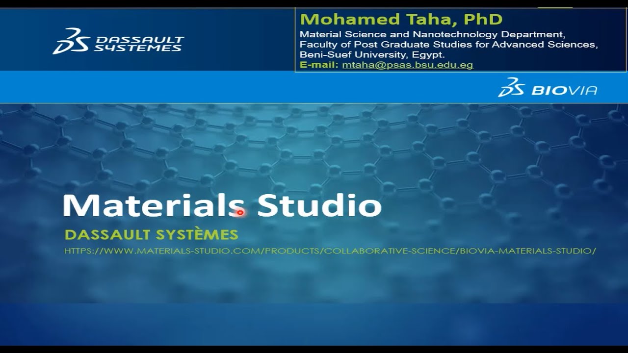 QM04 | 01 | Materials Studio | Introduction - YouTube