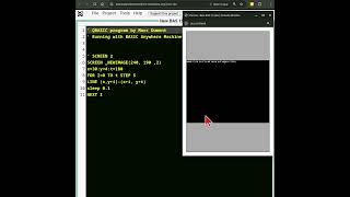 A simple QBASIC graphics program