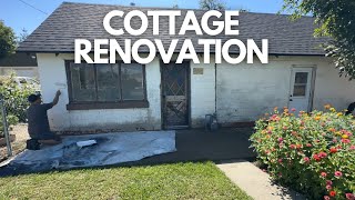 Cottage Renovation Painting the Exterior and End of Season Gardening