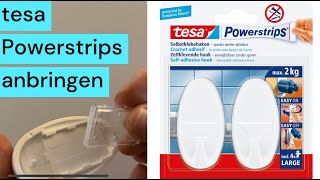 tesa Powerstrips Haken anbringen  - Anleitung mit Tipps