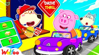 WOW! Wolfoo Opened A McDonald's Happy Meal Drive Thru! - Fun Playtime for Kids 🤩 Wolfoo Kids Cartoon