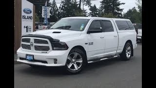 2015 Ram 1500 Sport W/ Leather, Canopy, Backup Camera Review| Island Ford