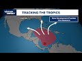 Tropical update: Spot in western Caribbean has high chance for development