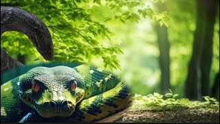 Amazing Green Anaconda Snake king Of the year