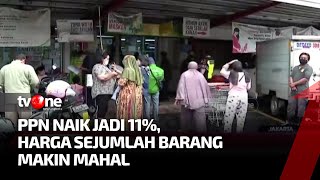 PPN 11 Persen Menjadi Berdampak Pada Harga Sejumlah Komoditi | Kabar Siang tvOne