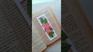 Plumeria Bookmark 🔖💕💛🎨🖌️ #artsyjayas #art #papercraft #shorts