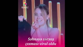 Səhnəyə sərxoş çıxması viral oldu