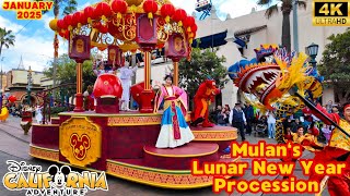 Mulan's Lunar New Year Procession Parade- Disney California Adventure Lunar New Year 2025 [4K POV]