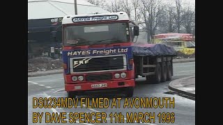 DS0234MDV BRISTOL AVONMOUTH TRUCKS 11th March 1996 BY DAVE SPENCER