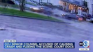 Former U.S. Attorney charged with hit-and-run in crash caught on camera