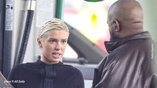 Kanye West's New Wife Bianca Censori Looks Tense during Gas Station Stop in LA