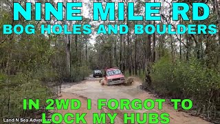 NINE MILE RD WALLAROO SF: Taking on Bogholes and boulder trails in 2wd