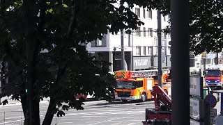 Leih-DLK von Jola Rent + Nagelneues TLF in Löscheinheit BF Bonn FW 2 mit Dauerpresslufthorn