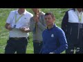 rory mcilroy s disaster on 18 hands justin thomas the win in singles match 2018 ryder cup