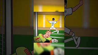 Ter Stegen and Neuer 💀 #animation #football #shorts