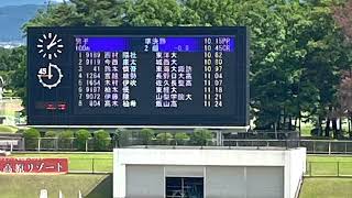 22長野県選手権男子100m準決1〜3組