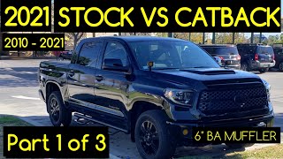 TOYOTA TUNDRA EXHAUST Part 1 OF 3 CATBACK VS STOCK exhaust 6\