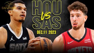 San Antonio Spurs vs Houston Rockets Full Game Highlights | December 11, 2023 | FreeDawkins
