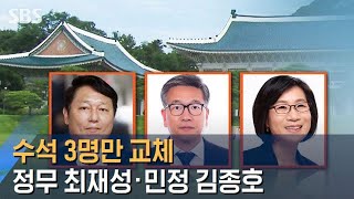 문 대통령, 사표 절반만 수리…정무 최재성 · 민정 김종호 / SBS