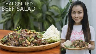 အမဲကင်သုပ်-Thai Grilled Beef Salad (Neua Yang Nam Tok)