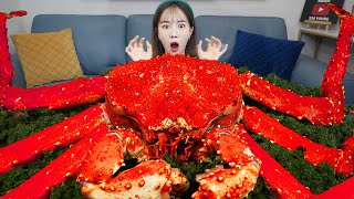 [Mukbang ASMR] 4.2KG Giant King Crab 🦀 in Korean Fish Market! Eatingshow Ssoyoun
