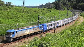 【2021-07-17】紫のラインカラーが美しい メトロ18000系の甲種輸送