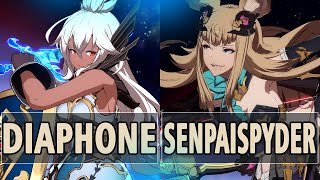 GBVSR: Diaphone (Zooey) Vs SenpaiSpyder (Metera)| High Level Gameplay.