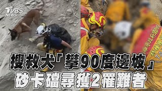 花蓮地震／搜救犬出動「攀90度邊坡」砂卡礑大石下尋獲2罹難者｜TVBS新聞@TVBSNEWS01