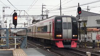 電空笛付き！名鉄2200系 朝の新木曽川特別通過