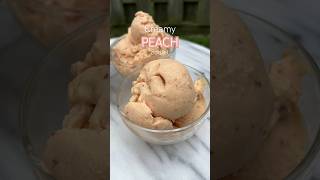 Creamy Peach Sorbet | vegan